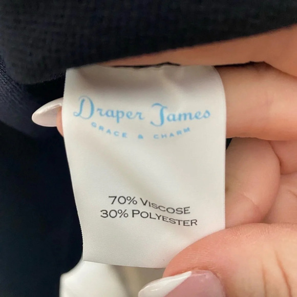 DRAPER JAMES Flutter Sleeve Black Sweater‎ Dress Size Small - Picture 8 of 10